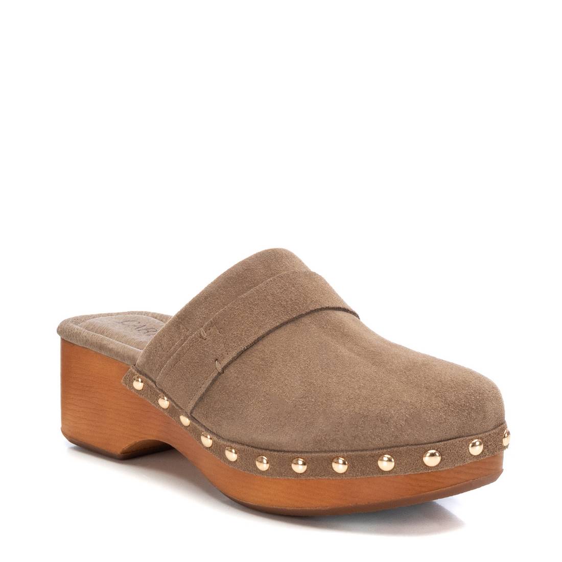 Carmela 16045202 sabot cuir marron talon 5 cm