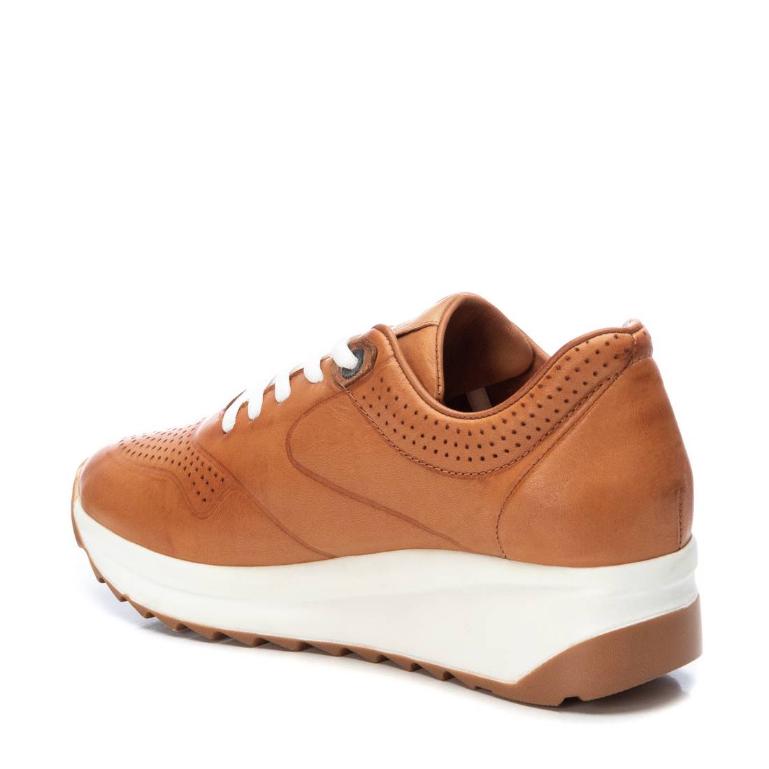 Carmela 16079801 baskets femme marron cuir à lacets