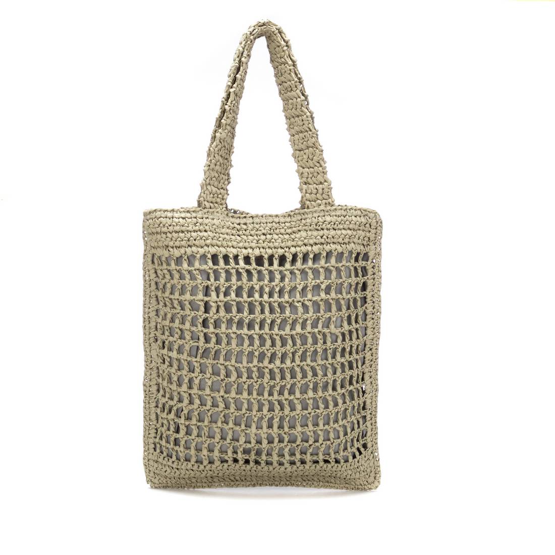 Carmela 18622404 sac raphia kaki 38 cm