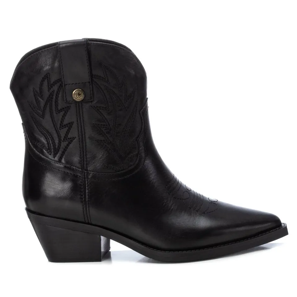 Carmela 16189001 bottines femme noir cuir talon 6 cm