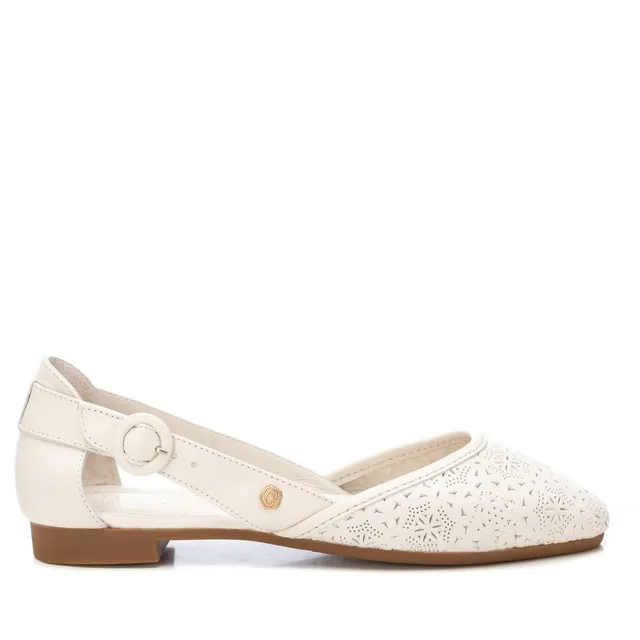 Carmela 16158401 ballerines cuir blanc ajouré