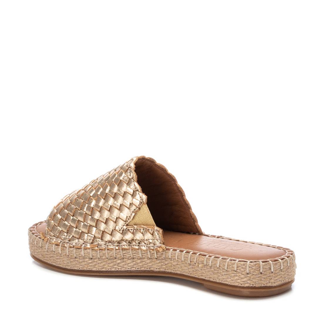 Carmela 16048701 espadrilles femme or cuir tressé