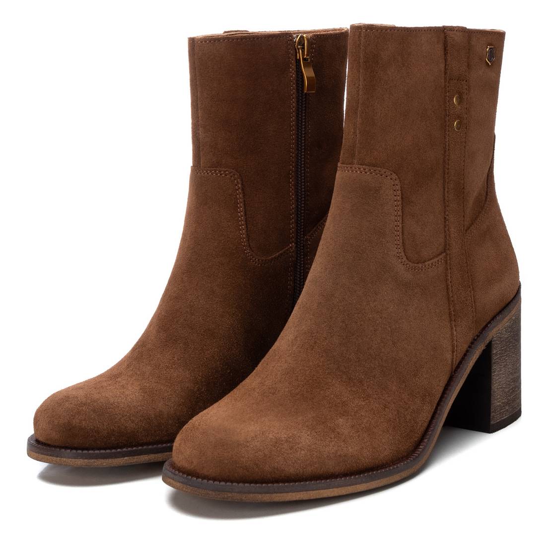 Carmela 16197701 bottines femme marron daim talon 7 cm