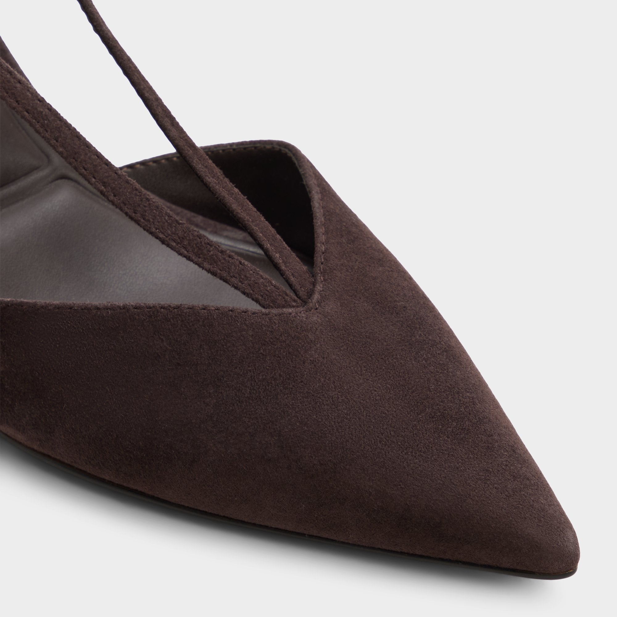 ALDO Kaylin escarpins slingback marron suède
