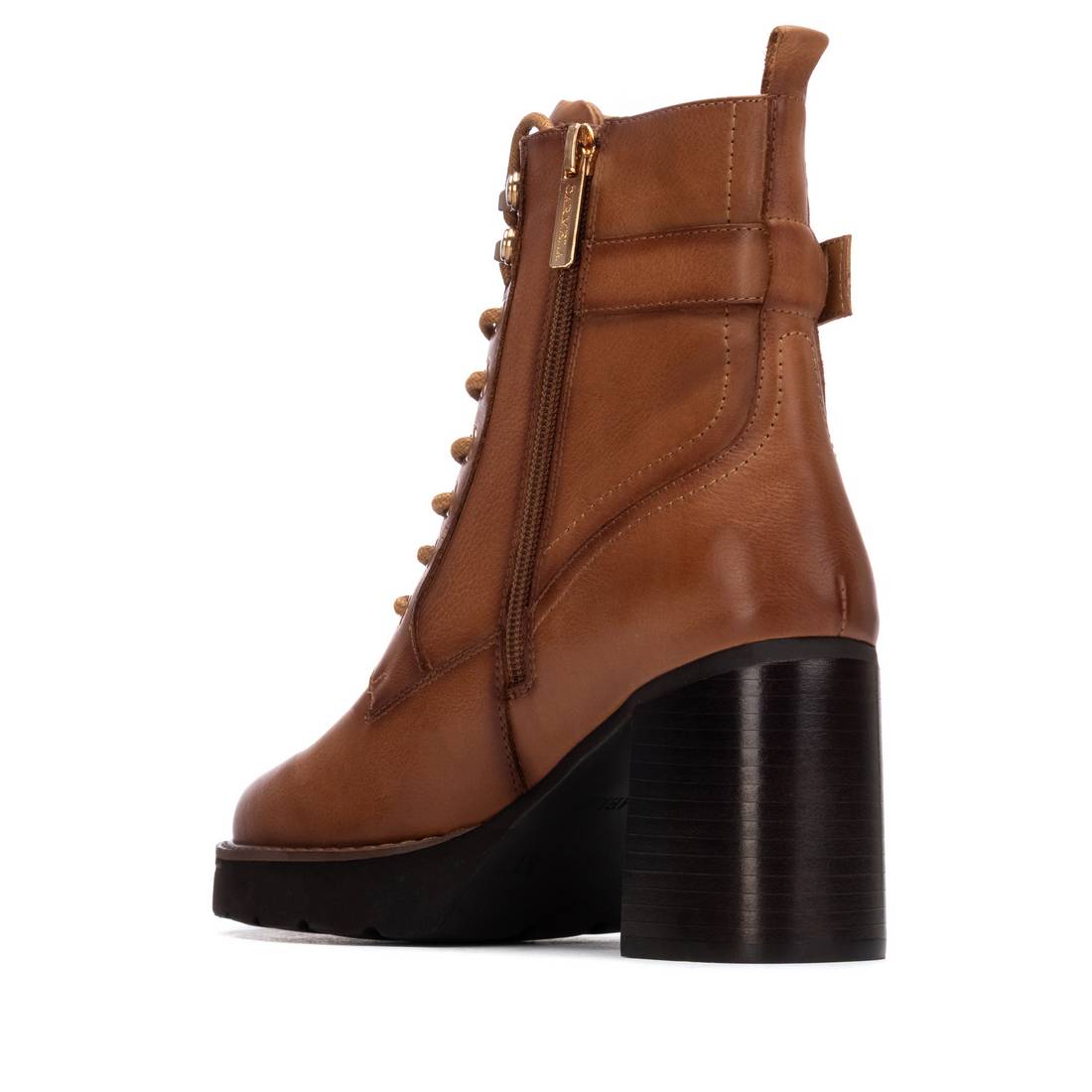 Carmela 16268702 bottines talon camel cuir