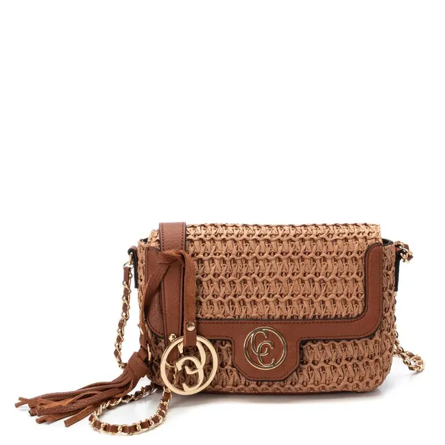 Carmela 18608804 sac bandoulière marron rafia