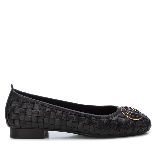 Carmela 16216902 ballerine femme noir cuir plat