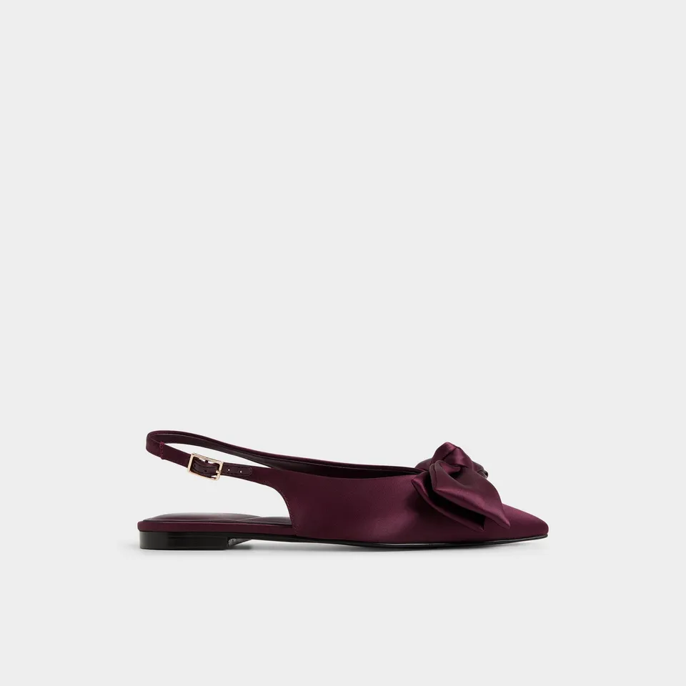 Aldo Festive escarpins slingback satin rouge