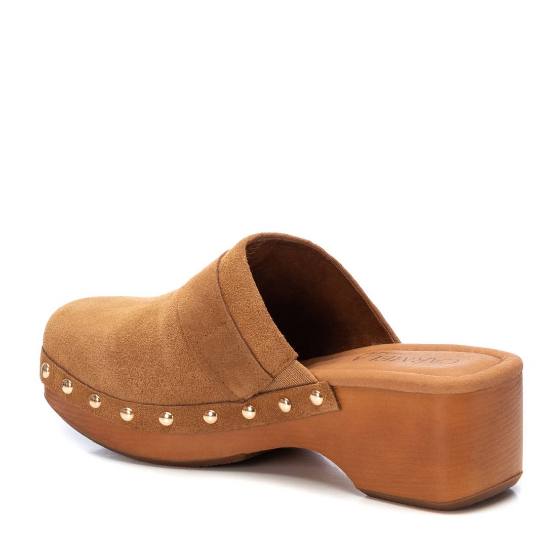 Carmela 16045207 sabot femme marron cuir 5 cm