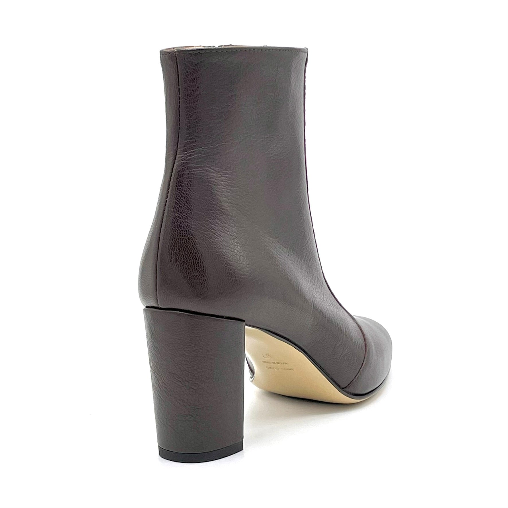 Elata 56535 bottine cuir marron talon 7,5 cm