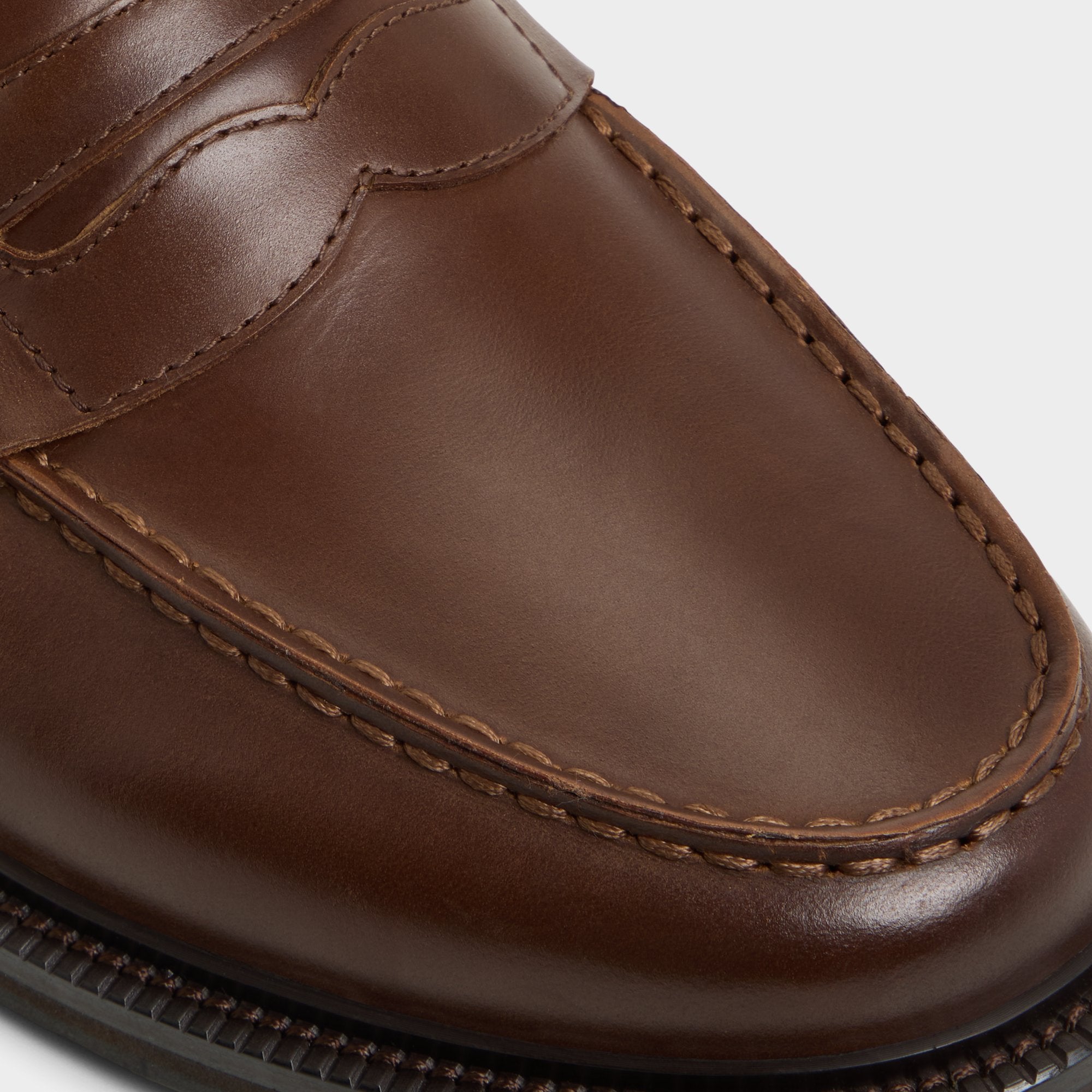 Aldo Buckley mocassins cuir marron penny homme