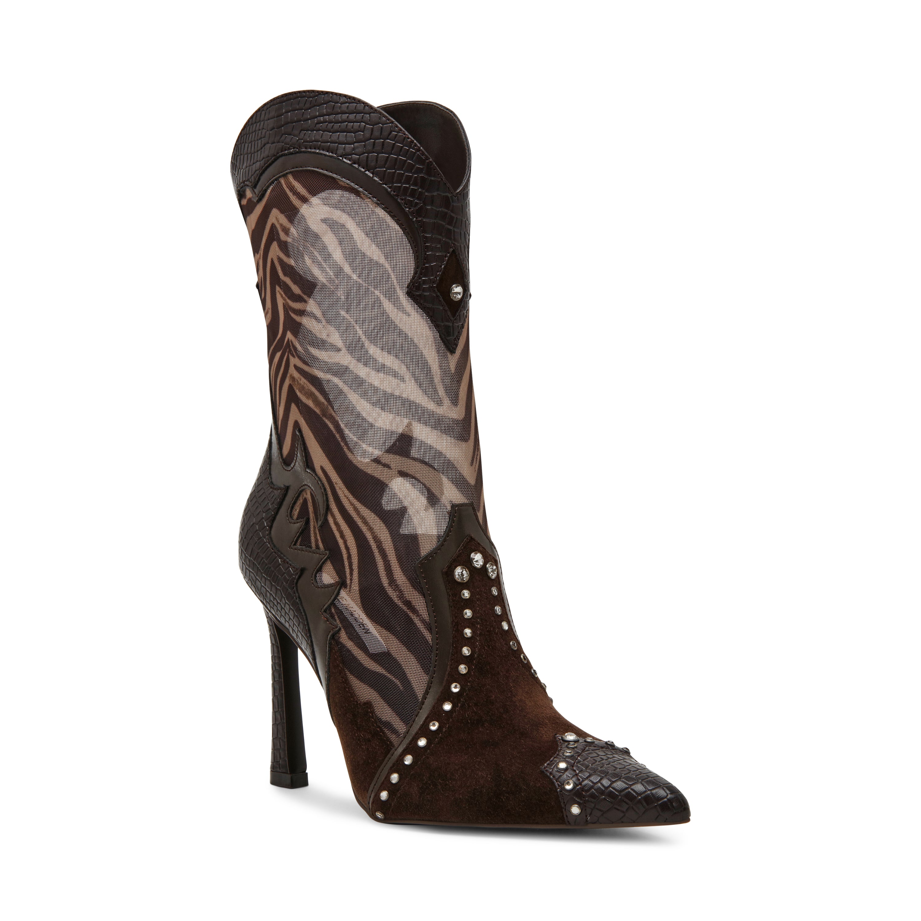 Steve Madden Konah bottes espresso talon 8 cm