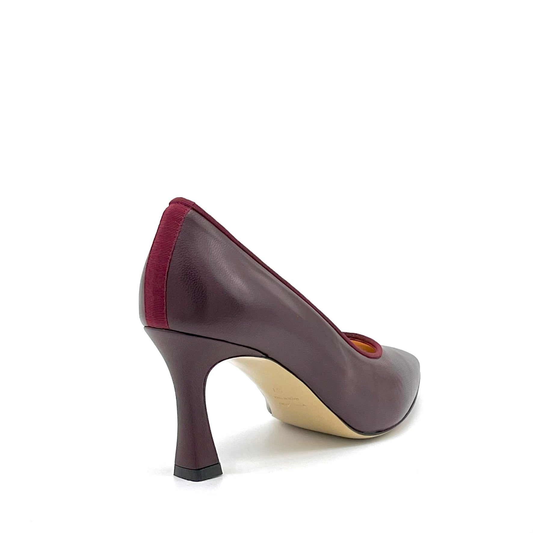 ELATA 56501-1 escarpins cuir bordeaux talon 7,5 cm