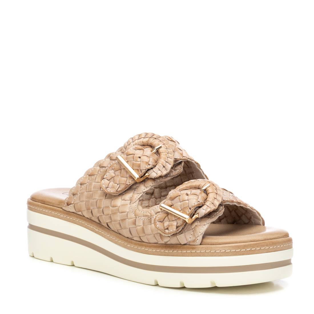 Carmela 162335 16233501 sandale compensée cuir beige
