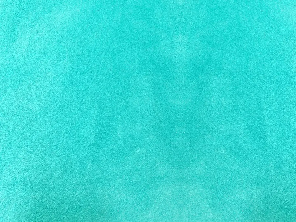 Dessine Moi Un Soulier velours turquoise clair échantillon tissu