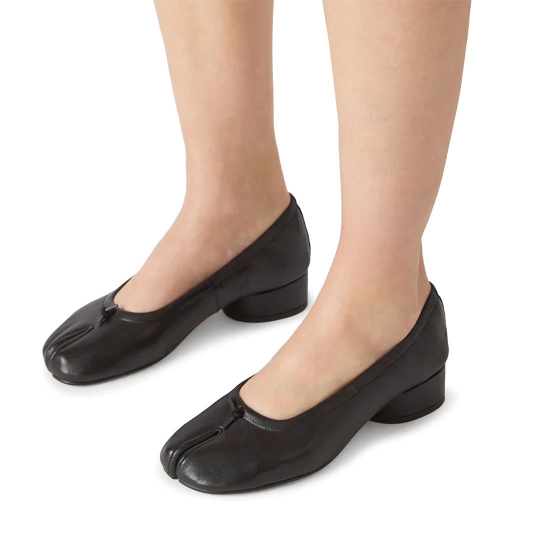 Steve Madden Cyra ballerines cuir noir bout fendu