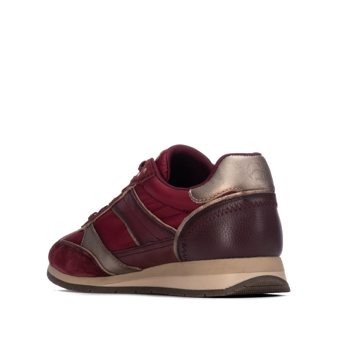 Carmela 16423302 basket bordeaux cuir à lacets