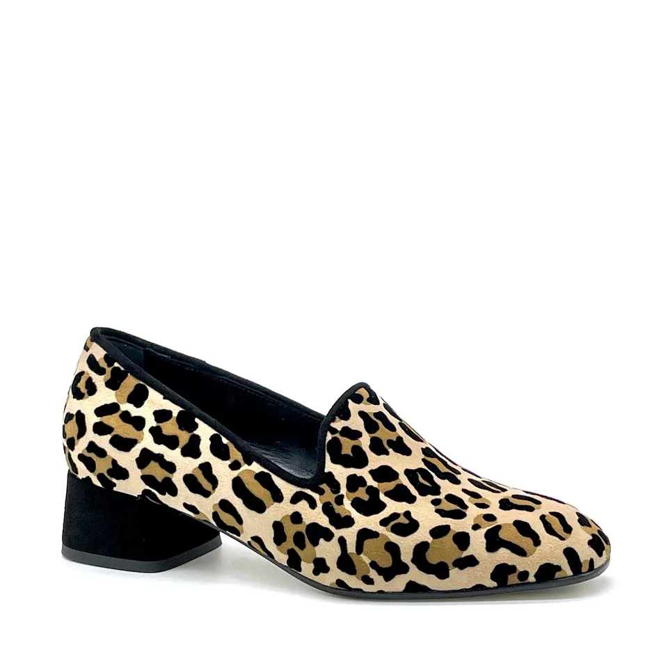 ELATA 55530 chaussure suède imprimé talon 3,5 cm