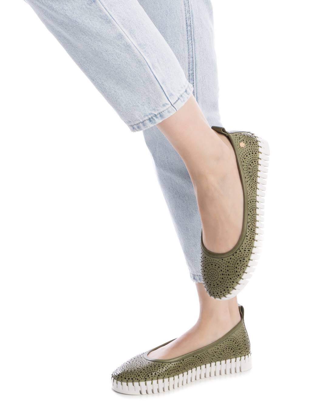 Carmela 162302 16230206 ballerine cuir kaki