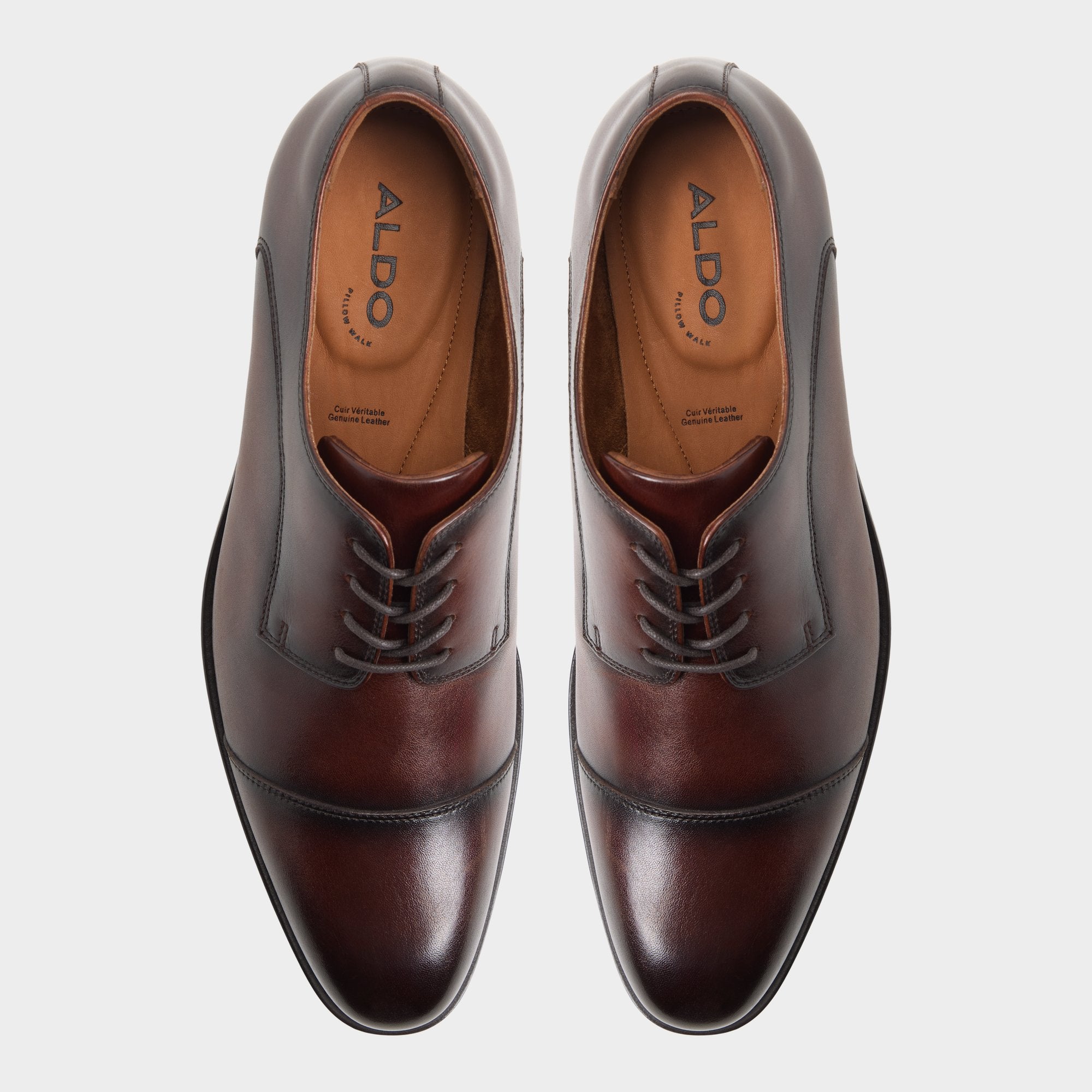 Aldo Alejandro derbies homme cuir marron