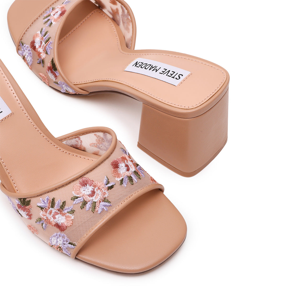 Steve Madden Claudiah mules floral toile plateau 5 cm