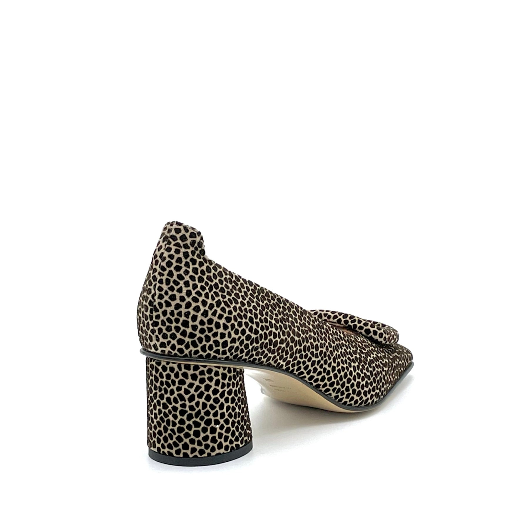 Elata 54523 escarpins daim beige boucle talon 5,5 cm