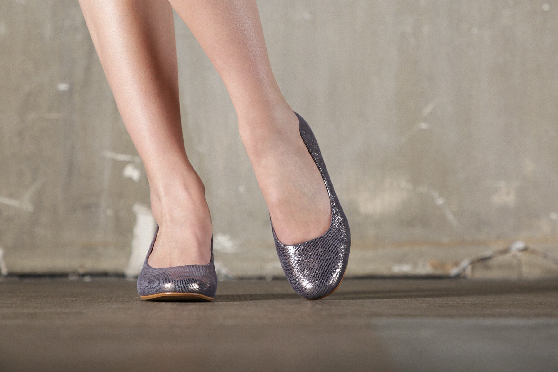 Coralie Masson Lucia escarpins denim irisé doré 5 cm