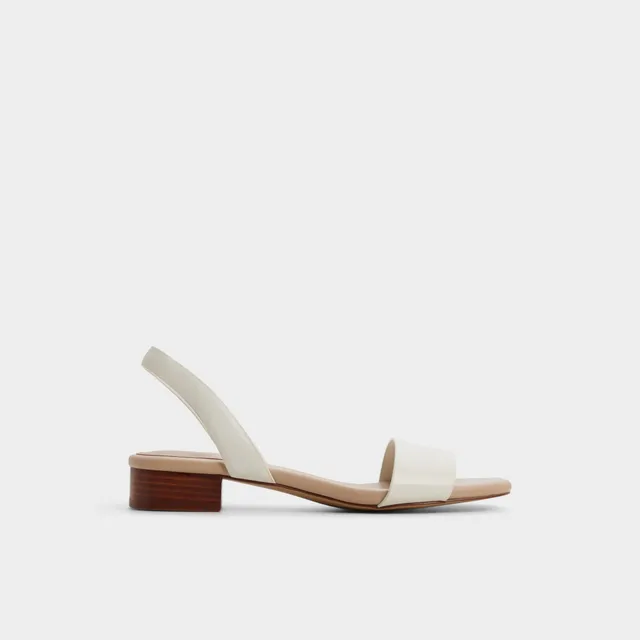 Aldo Dorenna sandales bride arrière petit talon blanc
