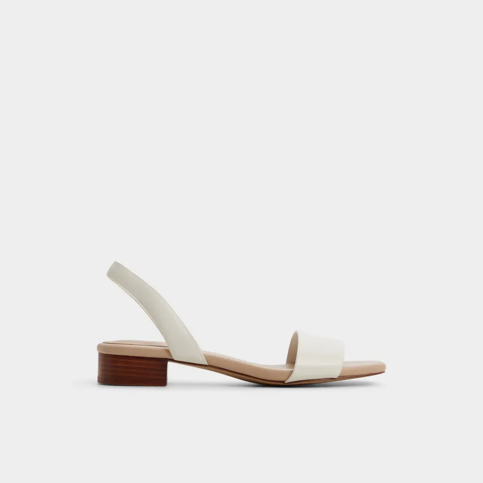 Aldo Dorenna sandales bride arrière petit talon blanc