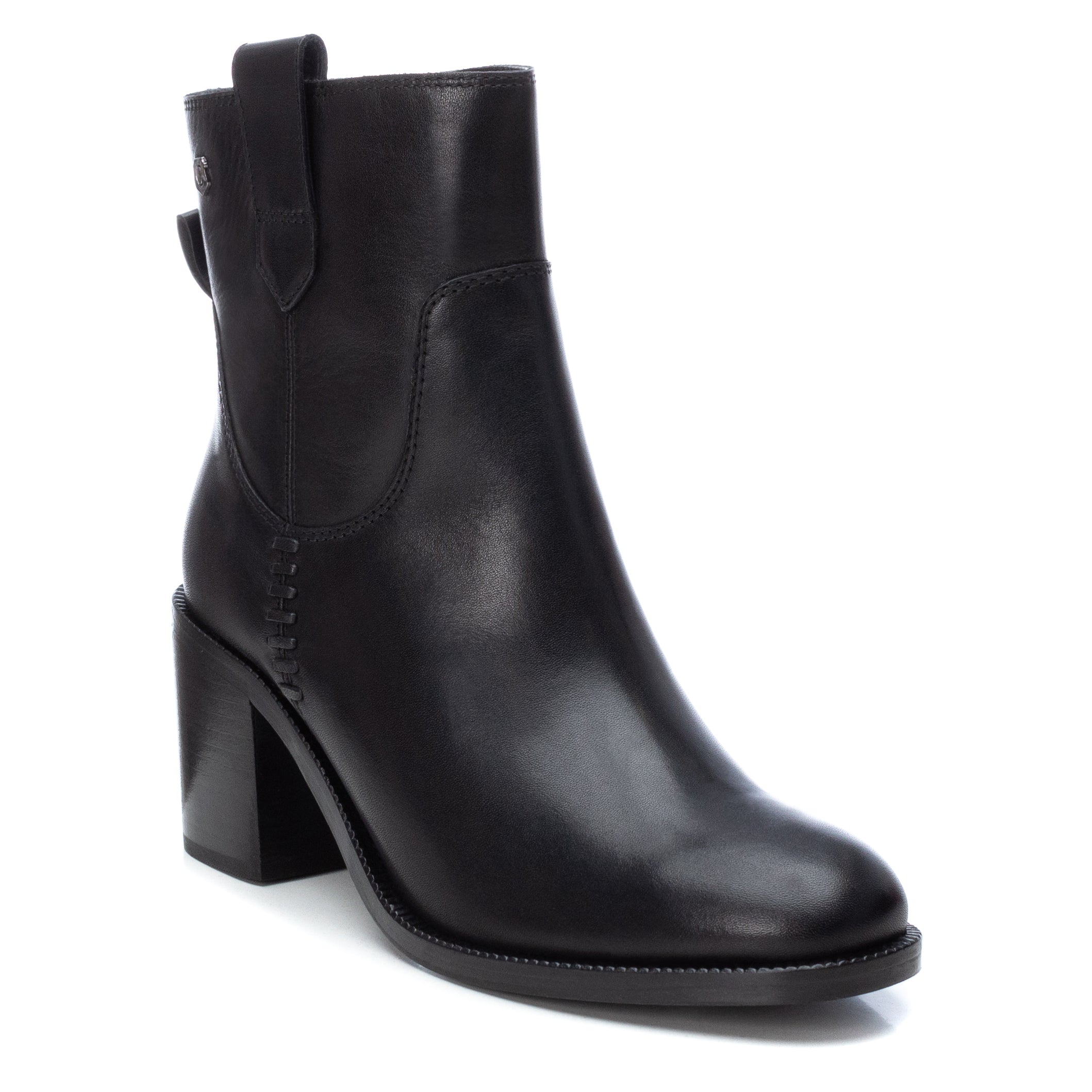 Carmela 16005802 bottine cuir noir talon 7 cm