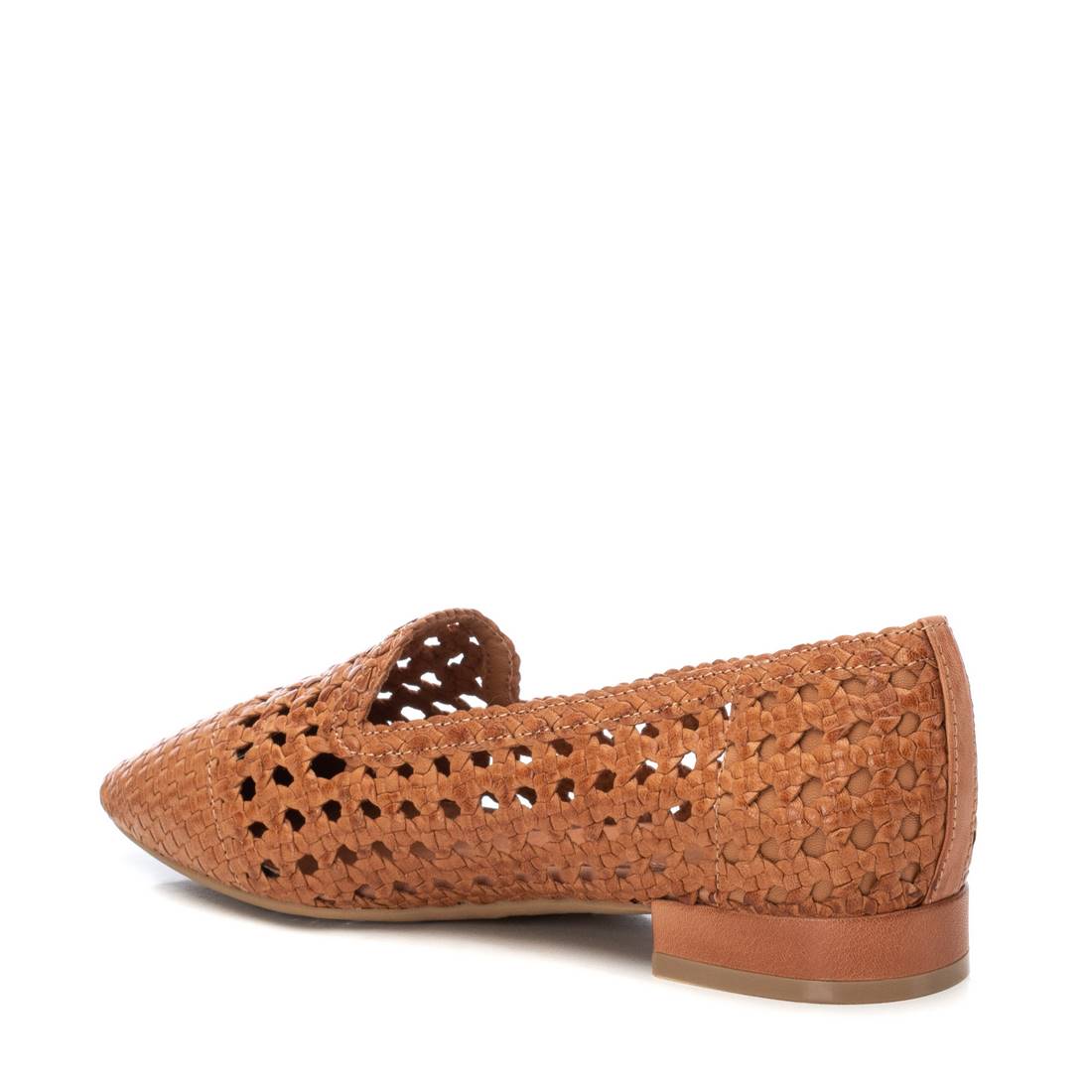 Carmela 16147301 ballerine marron cuir ajourée plate