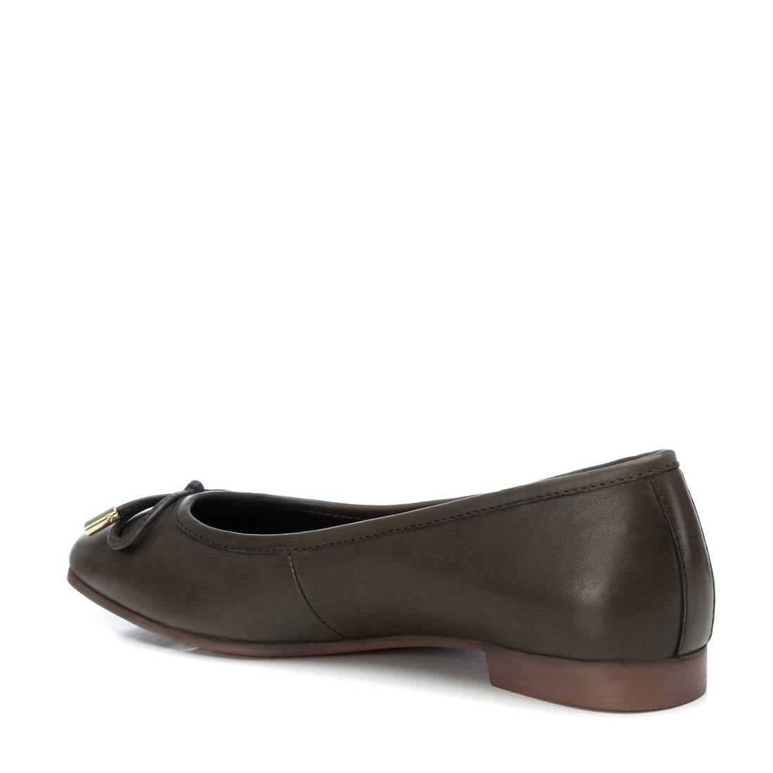 Carmela 16179106 ballerine cuir vert talon plat
