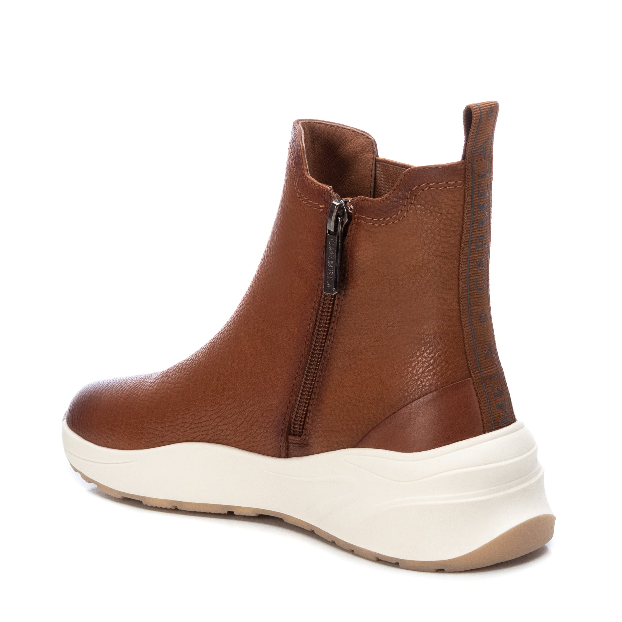 Carmela 16014102 bottine chelsea femme marron cuir
