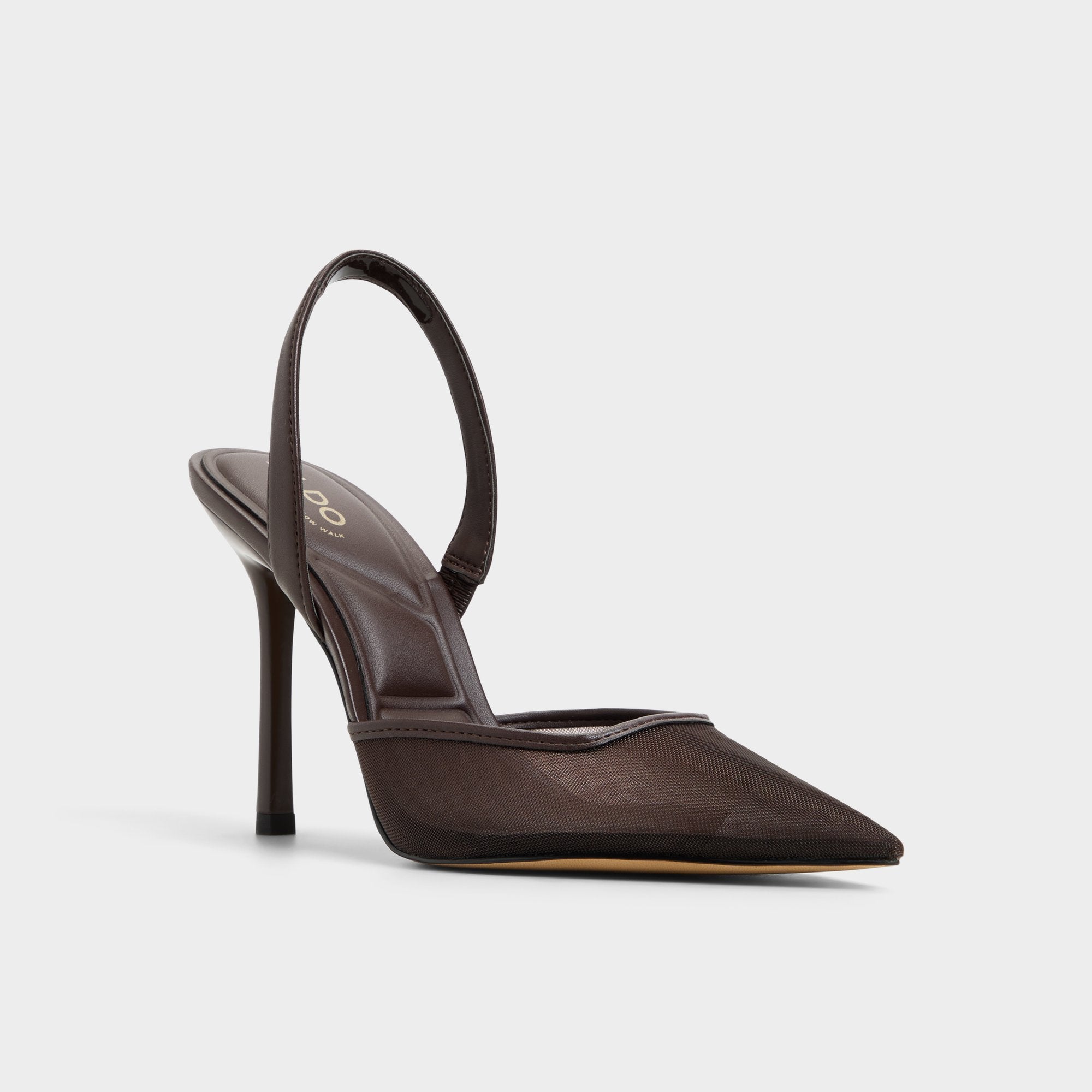 ALDO Berolsen escarpins marron à talon maille