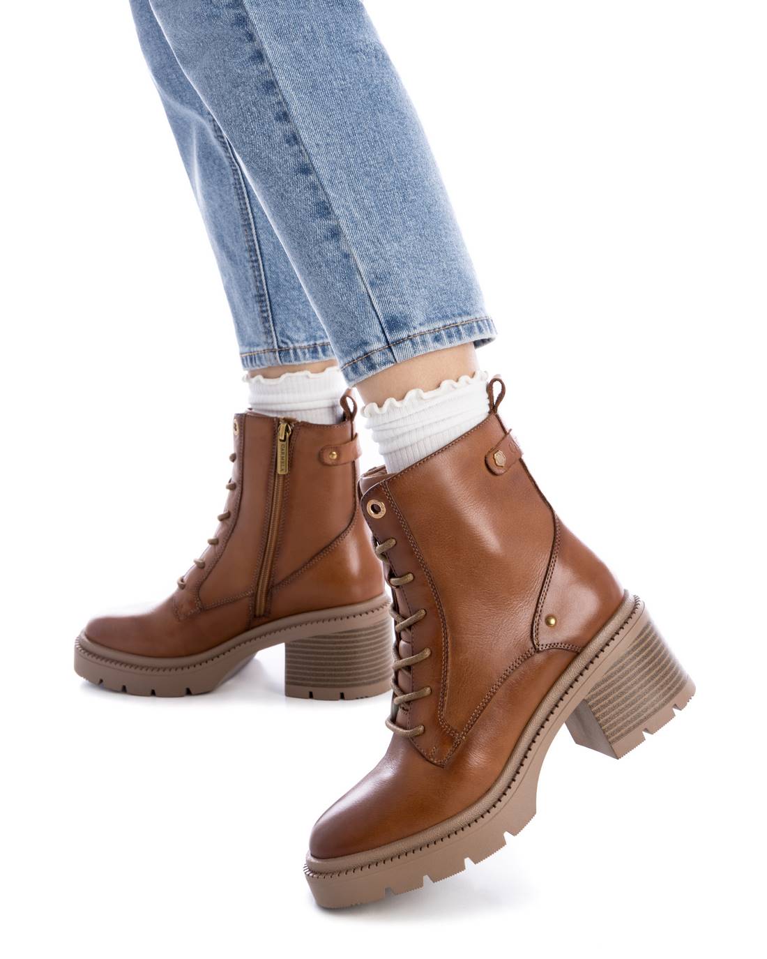 Carmela 16191401 bottine femme marron cuir plateforme